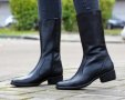  Равни ботуши - черна ЕСТЕСТВЕНА кожа - 1053, снимка 3