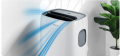 Мобилен климатик Tesla TTKA-12CHW Wi-Fi, 12000 BTU, Клас А, Функция за отопление, Функция за заспива, снимка 5
