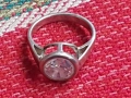 Сребърен пръстен с камък, снимка 3