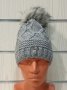 Нова зимна светлосива дамска шапка СилвърСтар с подплата плюш, снимка 2
