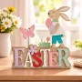 Декоративна табела Easter със зайче 15x2x16.5cm_1260338, снимка 1