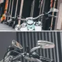 МОТОЦИКЛЕТНИ МЕТАЛНИ ХРОМИРАНИ ОГЛЕДАЛА ЗА CUSTOM,CHOPPER,CRUISER., снимка 4