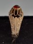 Стар Руски дамски златен пръстен с натурален рубин/злато 14 карата/, снимка 4
