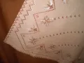 Ръчно бродирана  памучна покривка каре, снимка 9