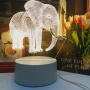 Холограмна 3D LED лампа - Слон, снимка 5