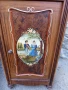 Стар Антикварен Ръчно Рисуван Дървен Шкаф Шкавче., снимка 7