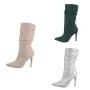 Дамски ботуши на висок ток, 3цвята , снимка 1
