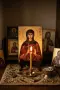 Дървена икона Света Мъченица Гликерия – Ръчна изработка, снимка 8