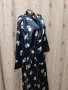 L/2XL Черен сатенен халат на цветя , снимка 8