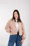 Дамско Късо Яке Suzy bomber jacket - Капучино, снимка 1