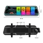 Огледало и Видеорегистратор с две камери, DVR, 9.66inch, FULL HD., снимка 4