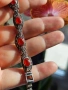 Винтидж сребърен комплект с Карнеол и марказити, снимка 8