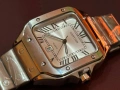 Нов Часовник Cartier Santos XL в сребрист цвят , снимка 2