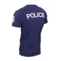 Тъмно синя тениска POLICE с пагони щампа, снимка 2
