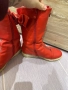 Червени дамски ботуши с панделки - 38ми номер, снимка 4