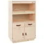 vidaXL Висок шкаф, 67x40x108,5 см, борово дърво масив, снимка 1