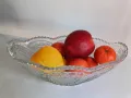 Кристална , тежка , масивна фруктиера , снимка 1