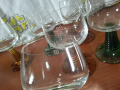 Ретро стъклени чаши цветно стъкло , снимка 3