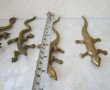 4 бр колекция гущер саламандър влечуго рептилия месинг бронз метал, снимка 10