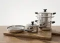 Комплект съдове за готвене Berghoff Teka Kuppersbusch Cookware set 7 части тиган касерола тенджера , снимка 1