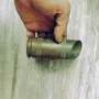Ваза от стара военна  гюлза , снимка 10