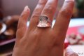 Стилен и елегантен сребърен пръстен модел R077, снимка 6
