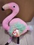 50 см Фламинго шарени крила плюшена играчка плюшено, снимка 2