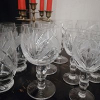 Кристални чаши 12 броя за вино и ракия, снимка 4 - Чаши - 38820847
