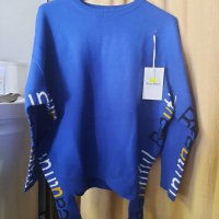 Нов, модерен раздвижен пуловер , снимка 1 - Блузи с дълъг ръкав и пуловери - 35534293