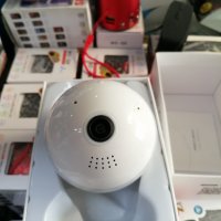 LED Лампа крушка със Скрита Камера WiFi, Full HD 1080p, IP Панорамно Изображение, снимка 2 - IP камери - 29737647