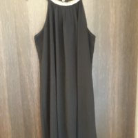 Черна рокля свободно падаща с фина създаваща комфортно усещане черна подплата, елегантна и удобна, снимка 4 - Рокли - 37416904