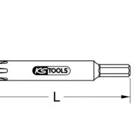 KS TOOLS 911.5173 Накрайник/бит усилен RIBE М9, дължина 100мм, 5/16", снимка 2 - Гедорета - 40563935