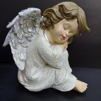Голям ангел от висококачествен полирезин - Свита позиция., снимка 2 - Статуетки - 42689718