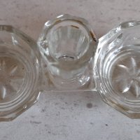 Ретро стъклена солница, снимка 2 - Други ценни предмети - 37564555