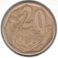 South Africa-20 Cents-1999-KM# 162-AFERIKA BORWA, снимка 1 - Нумизматика и бонистика - 38493091