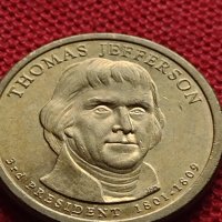 Възпоменателна монета THOMAS JEFFERSON 3 президент на САЩ (1801-1809) за КОЛЕКЦИЯ 37762, снимка 4 - Нумизматика и бонистика - 40764301