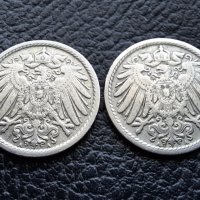 Стара монета 5 пфенига 1907 г. буква А ,2 броя - Германия- топ цена, снимка 8 - Нумизматика и бонистика - 39766966