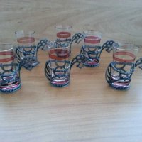 Руски стакани  подстакани  чашки чаши, снимка 2 - Антикварни и старинни предмети - 30720382