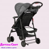 Лятна детска количка ZIZITO Adel, тъмно сива, снимка 5 - Детски колички - 37012860