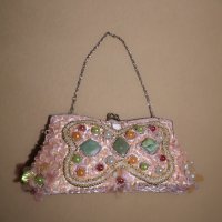 Нова розова бална чантичка Русалка абитуриентска клъч, снимка 9 - Чанти - 31452357