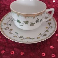 Ръчно декорирана, старинна чашка за кафе/чай , снимка 1 - Антикварни и старинни предмети - 42224635