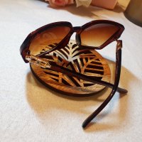 Дамски слънчеви очила / кафяви / интересна рамка с детайл + Подарък Кутия/Опаковка, снимка 4 - Слънчеви и диоптрични очила - 37599559