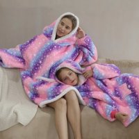 Детско светещо меко одеяло с ръкави, снимка 6 - Олекотени завивки и одеяла - 42910249