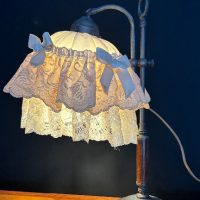 Италианска винтидж лампа, снимка 2 - Настолни лампи - 44741170