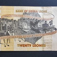 Африка. Сиера Леоне. 20 леоне. 2022 година. UNC., снимка 2 - Нумизматика и бонистика - 42899763