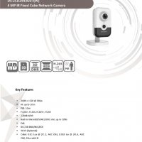 Hikvision DS-2CD2443G0-IW 4Mpx WiFi Безжична IP Камера с PIR Детектор Движение и Микрофон+Говорител, снимка 2 - IP камери - 30281751