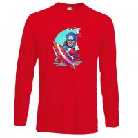 Мъжка тениска Marvel Captain America Игра,Изненада,Подарък,Геймър,, снимка 6 - Тениски - 36790439