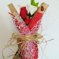 Букети със сапунени рози, снимка 18 - Изкуствени цветя - 37996844