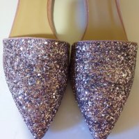 Дам.сандали-/изк.велур+брокат/-"Ideal shoes"-№40-цвят-розов. Закупени от Италия., снимка 10 - Сандали - 29287189