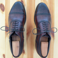 Santoni Oxford Brogue Goodyear + подарък, снимка 3 - Официални обувки - 36499461